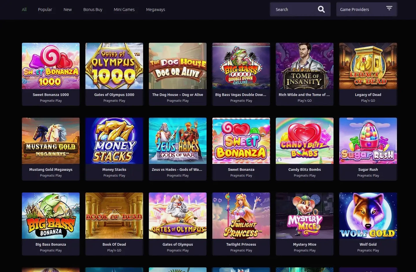 Интерфейс казино Selector на экране смартфона